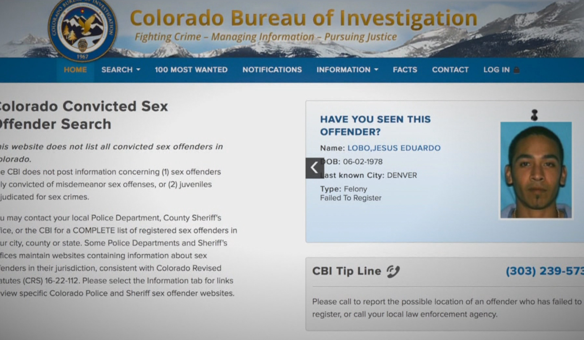 sex offender registry